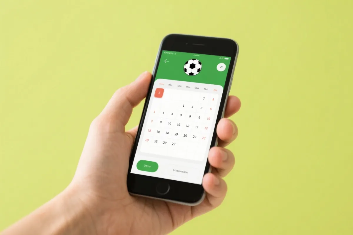 比赛提醒示意图：手机日历与通知